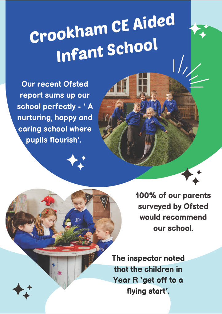 Photo of children and description of school